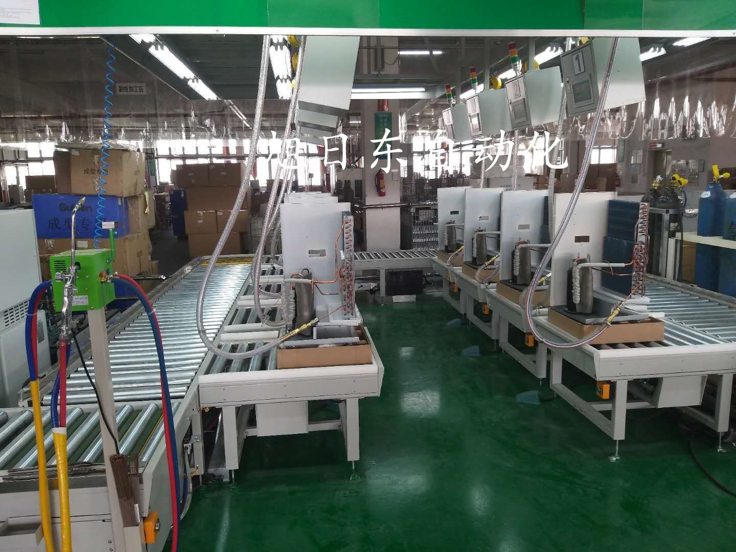 冷風(fēng)機(jī)在線測試生產(chǎn)線